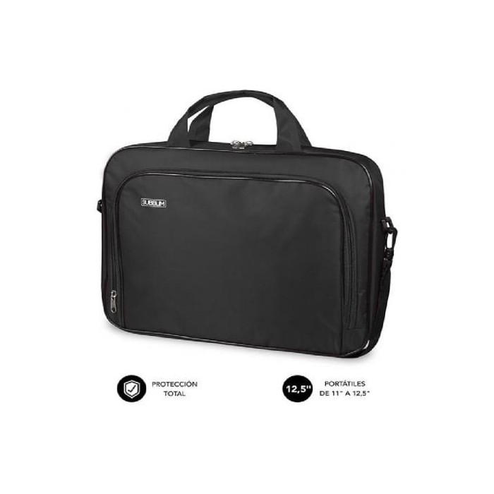 Maletín Subblim Oxford para Portátiles hasta 12.5'/ Negro | Maletines y Fundas