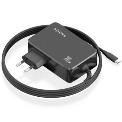 Cargador de Portátil GaN Aisens ASCH-1PD100WL50-BK USB Tipo-C/ 100W/ Automático/ Voltaje 5-20V | Cargadores