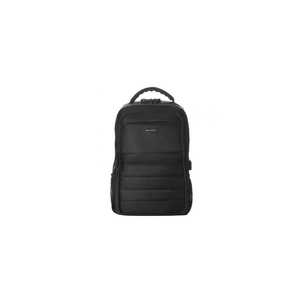 Mochila Vention KRKB0 para Portátiles hasta 17'/ 20L/ Impermeable/ Puerto USB/ Antirrobo/ Negra | Mochilas