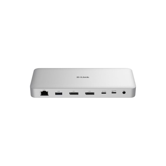 Docking USB Tipo-C 4.0 D-Link DUF-901/E/ 3xUSB/ 3xUSB Tipo-C/ 2xDisplayPort/ 1xRJ45/ 1xUSB Tipo-C PD/ Blanco | Docks