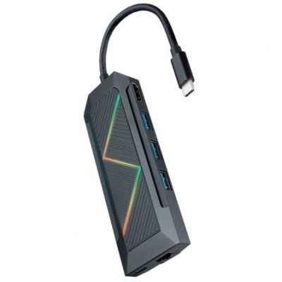 Docking USB Tipo-C Nanocable 10.16.0801/ 3xUSB/ 1xUSB Tipo-C PD/ 1xHDMI/ 1xRJ45/ 1xLector Tarjetas SD TF | Docks
