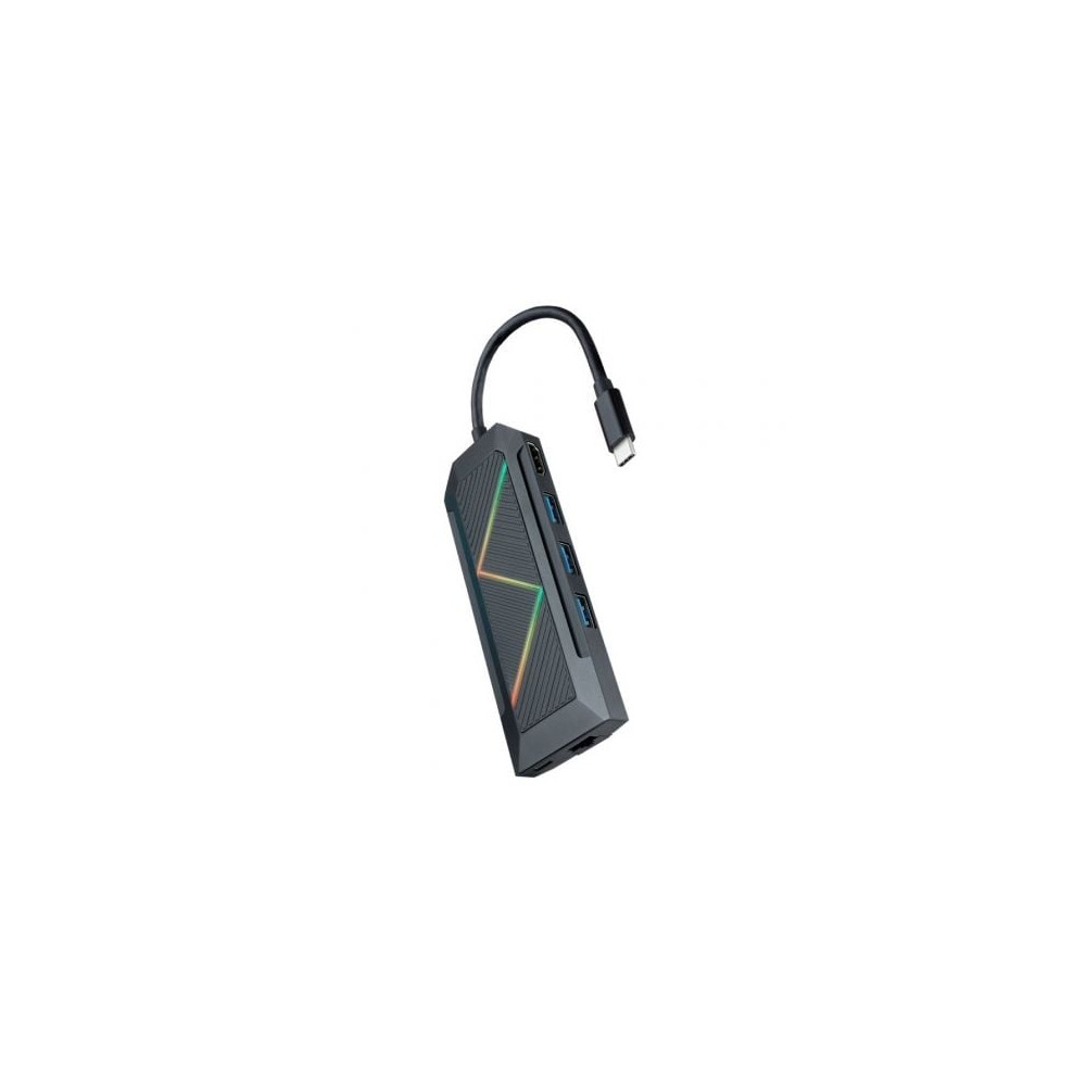 Docking USB Tipo-C Nanocable 10.16.0801/ 3xUSB/ 1xUSB Tipo-C PD/ 1xHDMI/ 1xRJ45/ 1xLector Tarjetas SD TF | Docks