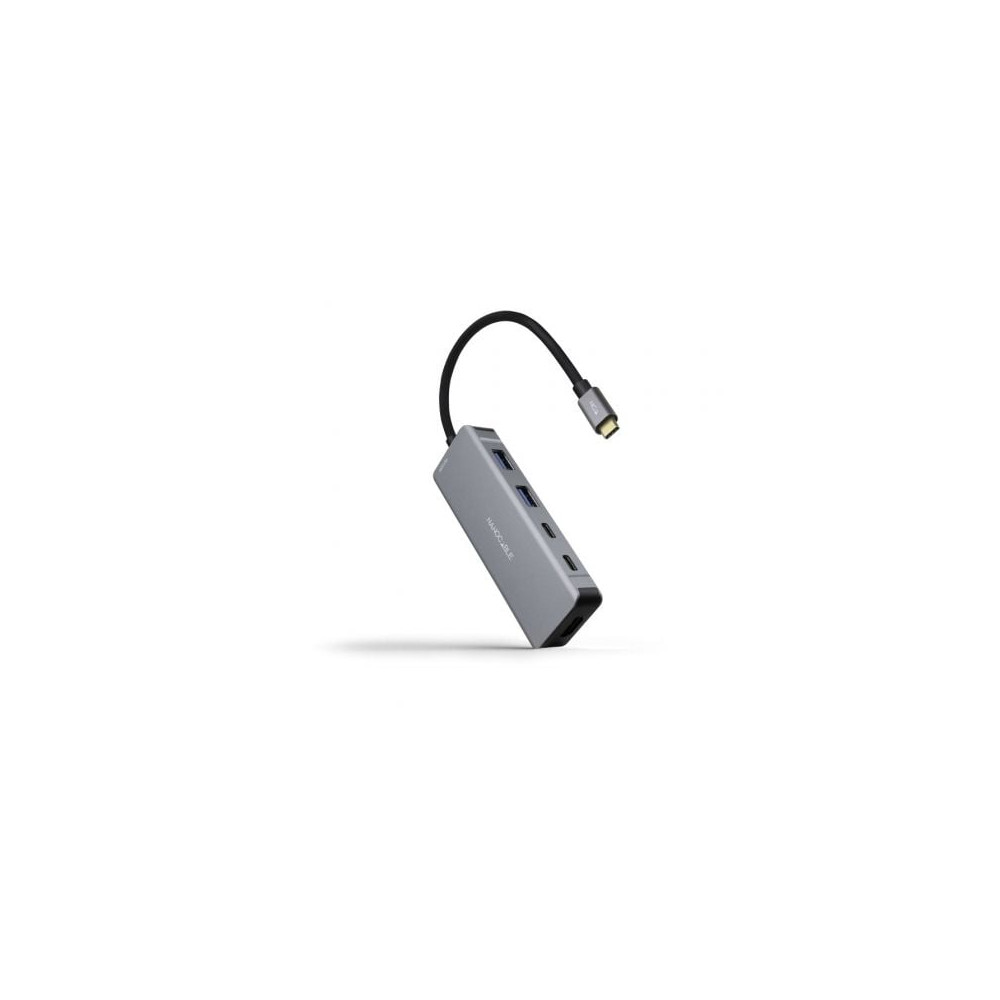 Docking Tipo-C Nanocable 10.16.1006/ 2xUSB/ 1xHDMI 4K/ 2xUSB Tipo-C/ 1xUSB Tipo-C PD/ Gris | Docks
