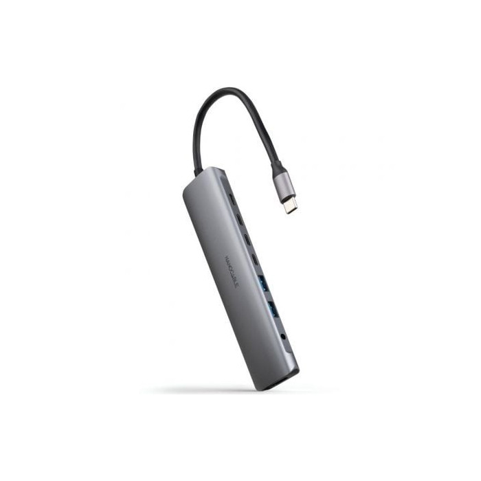 Docking Tipo-C Nanocable 10.16.4608/ 2xUSB/ 3xUSB Tipo-C/ 1xHDMI 4K/ 1xJack 3.5/ 1xUSB Tipo-C PD/ Gris | Docks