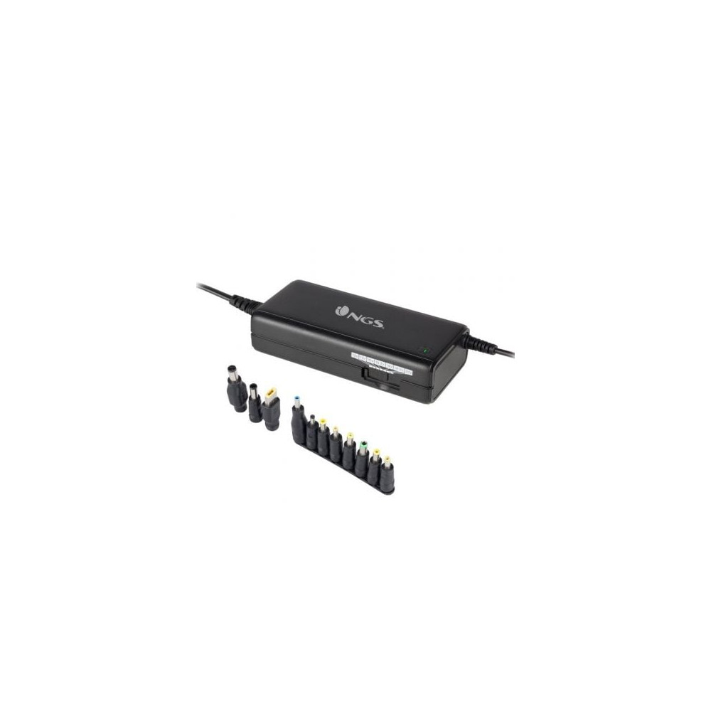 Cargador de Portátil NGS BAN/ 90W/ Manual/ 11 Conectores/ Voltaje 12-20V | Cargadores