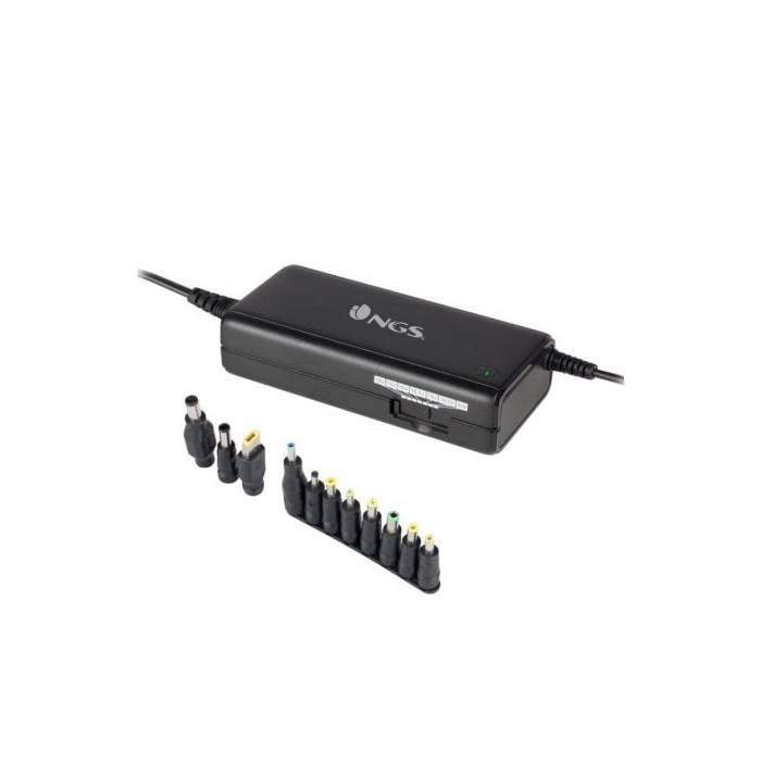 Cargador de Portátil NGS BAN/ 90W/ Manual/ 11 Conectores/ Voltaje 12-20V | Cargadores