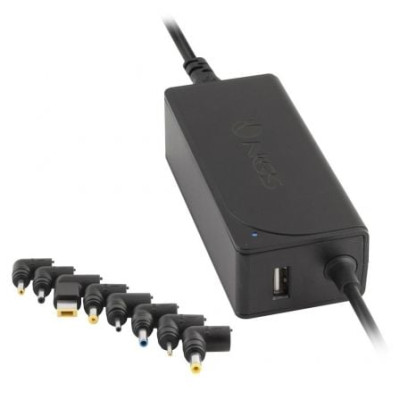 Cargador de Portátil NGS W-45W/ 1xUSB/ 45W/ Automático/ 8 Conectores/ Voltaje 19-20V | Cargadores