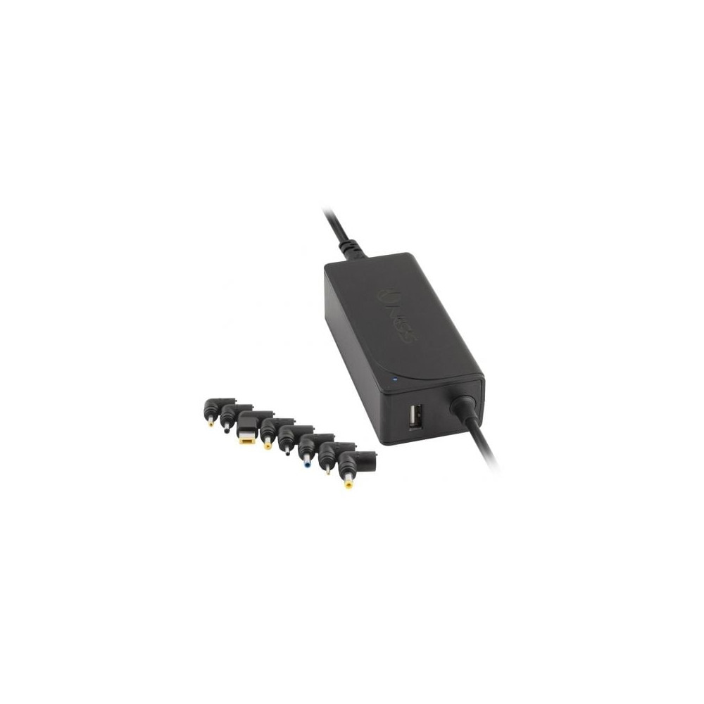 Cargador de Portátil NGS W-45W/ 1xUSB/ 45W/ Automático/ 8 Conectores/ Voltaje 19-20V | Cargadores