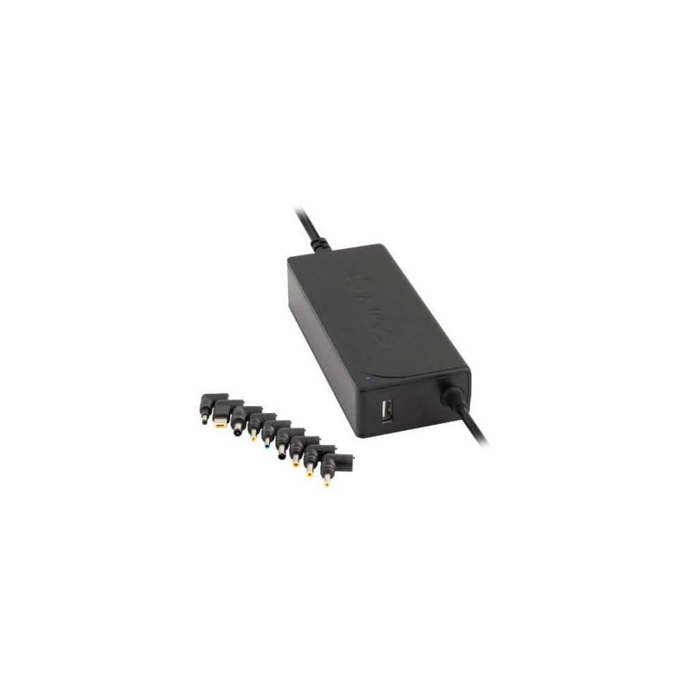 Cargador de Portátil NGS W-70W/ 1xUSB/ 70W/ Automático/ 9 Conectores/ Voltaje 18.5-20V | Cargadores