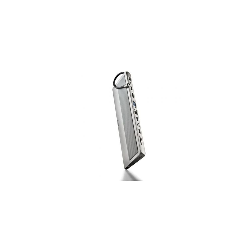 Docking USB Tipo-C NGS WonderDock 12 Pro/ 3xUSB/ 2xHDMI 4K/ 1xVGA/ 1xRJ45/ 1xLector de Tarjetas/ 1xJack 3.5/ 1xUSB Tipo-C PD/ Gr