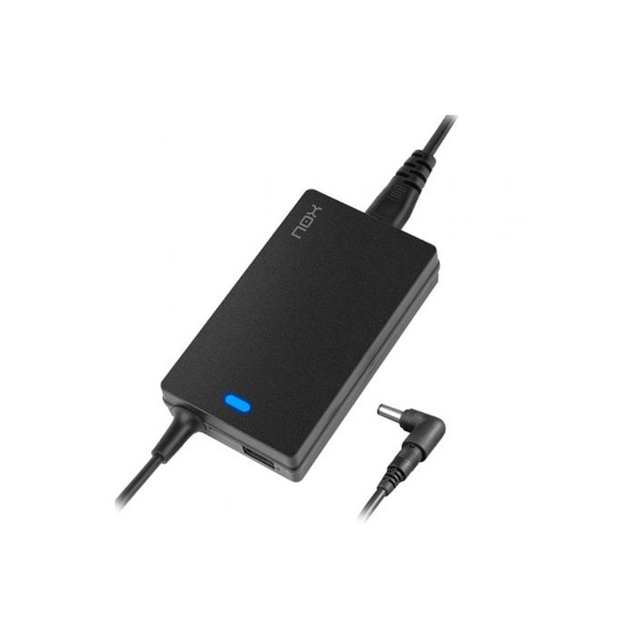Cargador de Portátil Nox 65W/ 65W/ 1xUSB/ Automático/ 10 Conectores/ Voltaje 15-20V | Cargadores