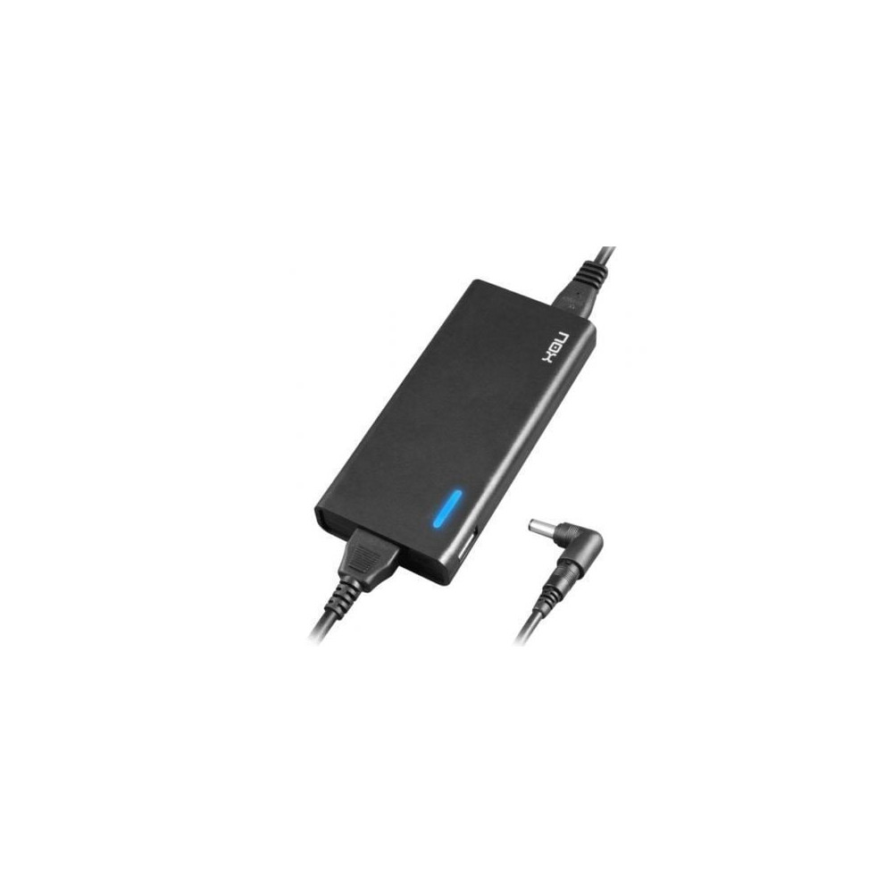 Cargador de Portátil Nox NXPWR90NB/ 1xUSB/ 90W/ Automático/ 10 Conectores/ Voltaje 15-20V | Cargadores