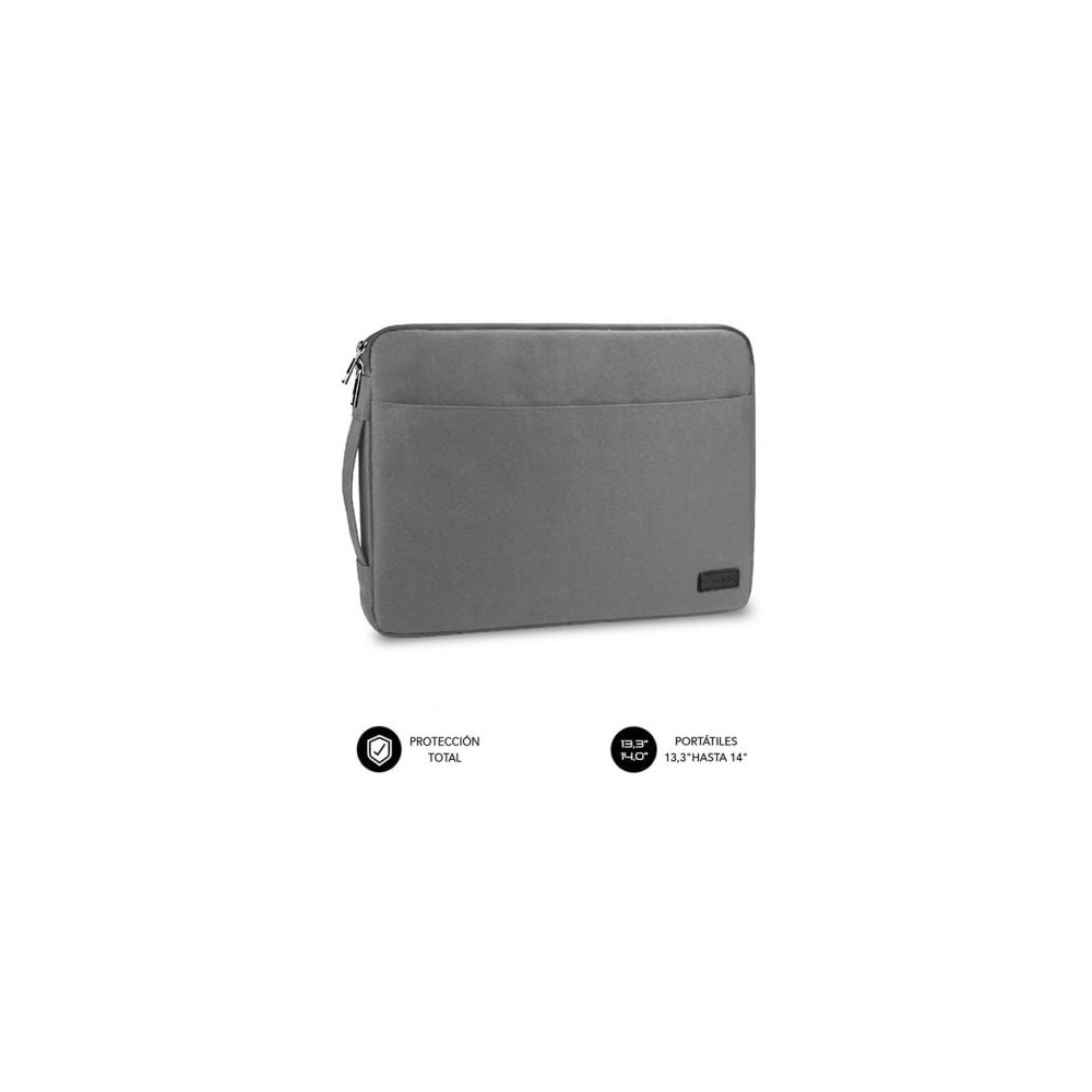 Funda Subblim Urban Laptop Sleeve para Portátiles hasta 14'/ Gris | Maletines y Fundas