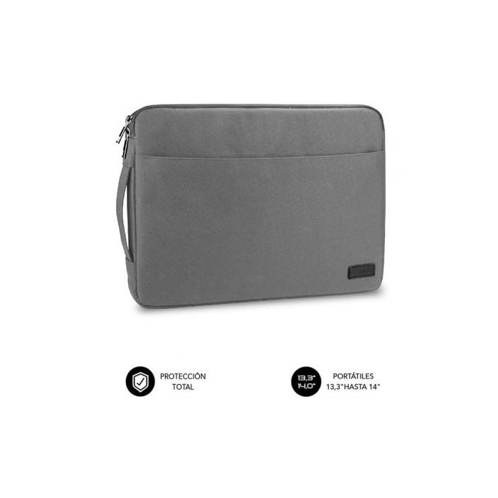 Funda Subblim Urban Laptop Sleeve para Portátiles hasta 14'/ Gris | Maletines y Fundas