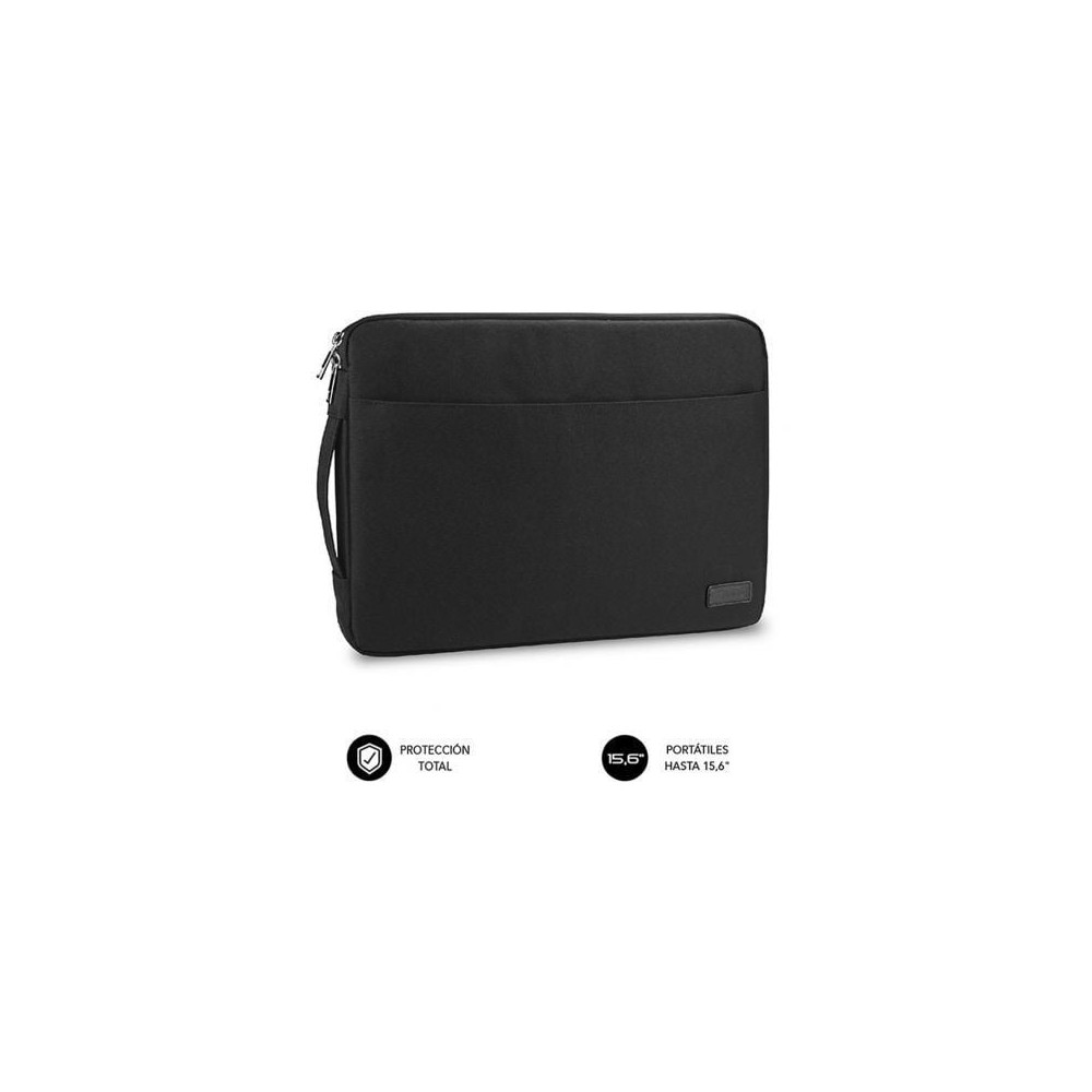 Funda Subblim Urban Laptop Sleeve para Portátiles hasta 15.6'/ Negra | Maletines y Fundas