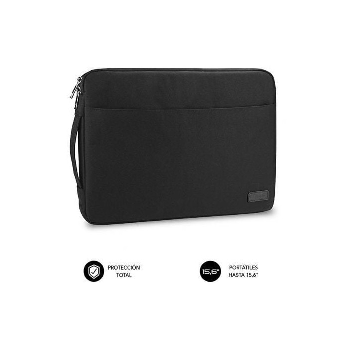 Funda Subblim Urban Laptop Sleeve para Portátiles hasta 15.6'/ Negra | Maletines y Fundas