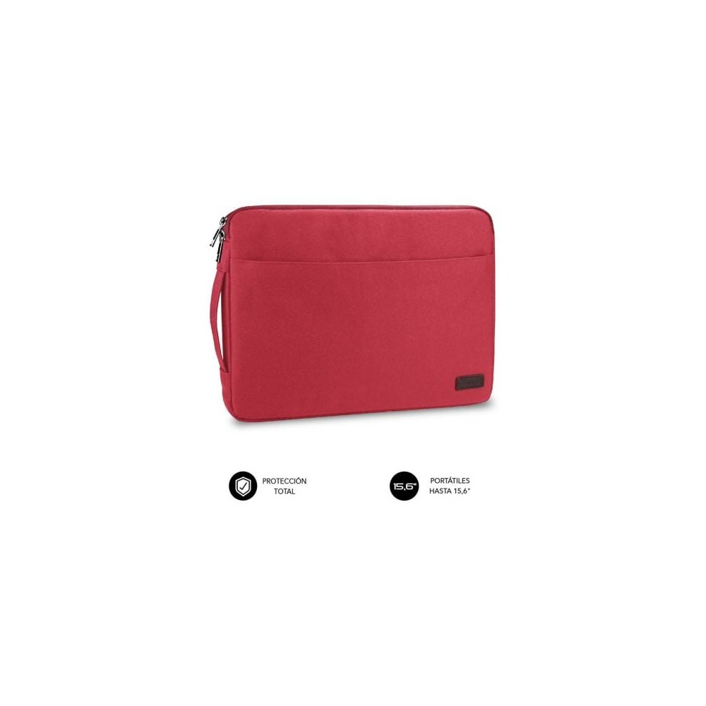Funda Subblim Urban Laptop Sleeve para Portátiles hasta 15.6'/ Roja | Maletines y Fundas