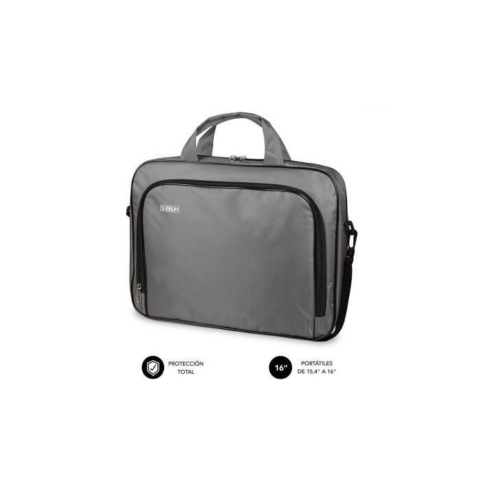Maletín Subblim Oxford para Portátiles hasta 16'/ Gris | Maletines y Fundas
