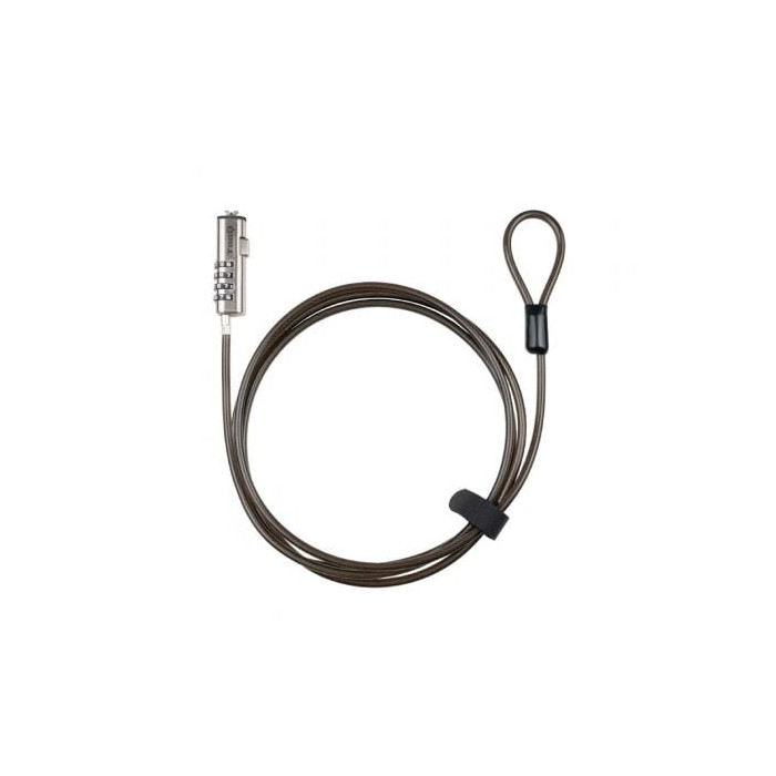 Cable de Seguridad Tipo NANO para Portátiles TooQ TQCLKC0035-G/ 1.5m | Cables de Seguridad