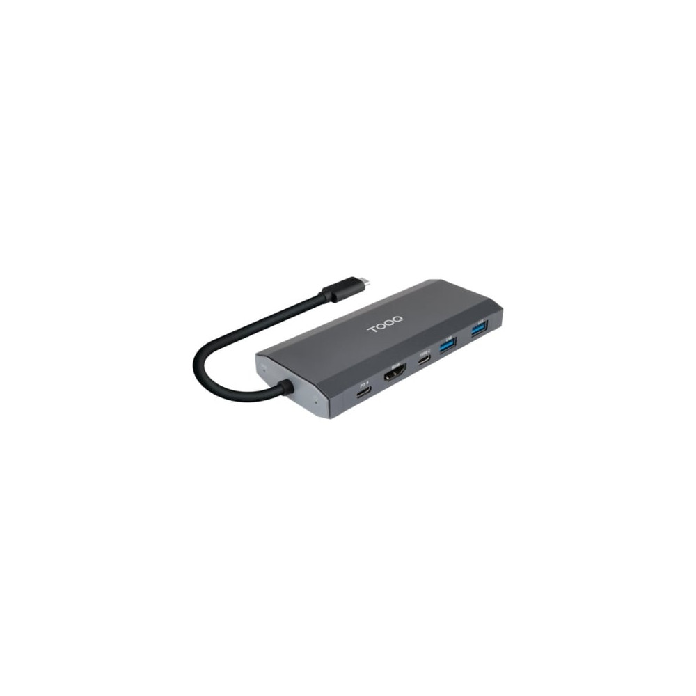 Docking USB Tipo-C TooQ TQE-2241G/ Ranura SSD M.2/ 1xHDMI/ 2xUSB/ 1xUSB Tipo-C/ 1xLector Tarjetas/ 1xUSB Tipo-C PD | Docks