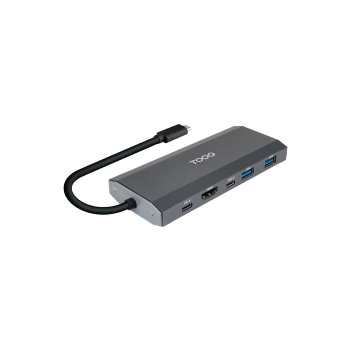 Docking USB Tipo-C TooQ TQE-2241G/ Ranura SSD M.2/ 1xHDMI/ 2xUSB/ 1xUSB Tipo-C/ 1xLector Tarjetas/ 1xUSB Tipo-C PD | Docks