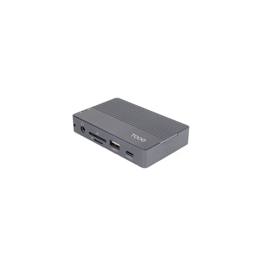 Docking USB Tipo-C TooQ TQE-2242G/ Ranura SSD M.2/ 1xHDMI/ 1xRJ45/ 1xUSB/ 1xUSB Tipo-C/ 1xLector Tarjetas/ 1x Jack 3.5/ 1xUSB Ti