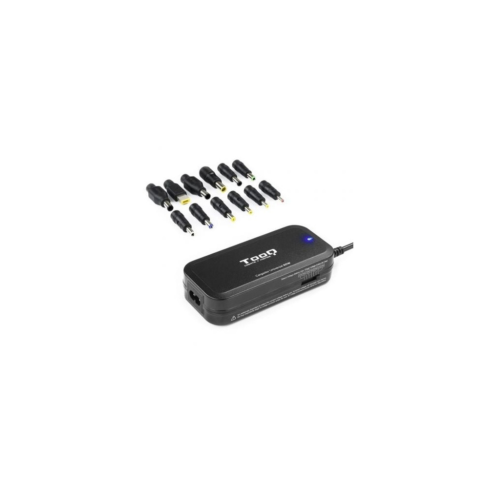 Cargador de Portátil TooQ TQLC-90BS02M/ 1xUSB/ 90W/ Manual/ 12 Conectores/ Voltaje 15-24V | Cargadores