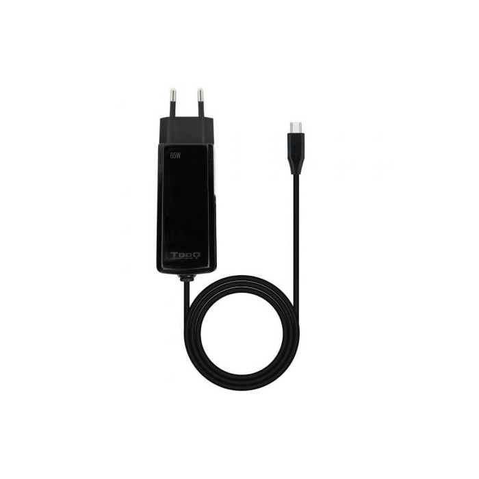 Cargador de Portátil GaN TooQ TQLC-USBCGAN65PD-C USB Tipo-C/ 65W/ Automático/ Voltaje 5-20V | Cargadores