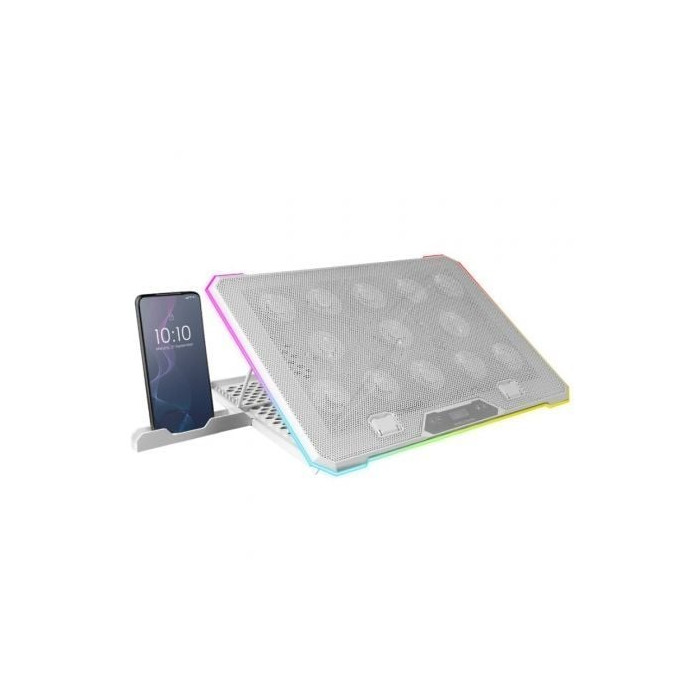Soporte Refrigerante Mars Gaming MNBC13 para Portátiles hasta 17'/ Iluminación LED | Bases Refrigeradoras