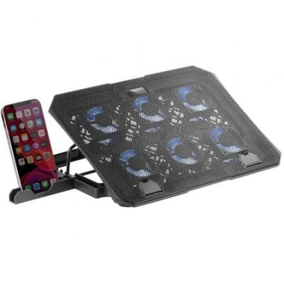 Soporte Refrigerante Mars Gaming MNBC23 para Portátiles hasta 16'/ Iluminación LED | Bases Refrigeradoras