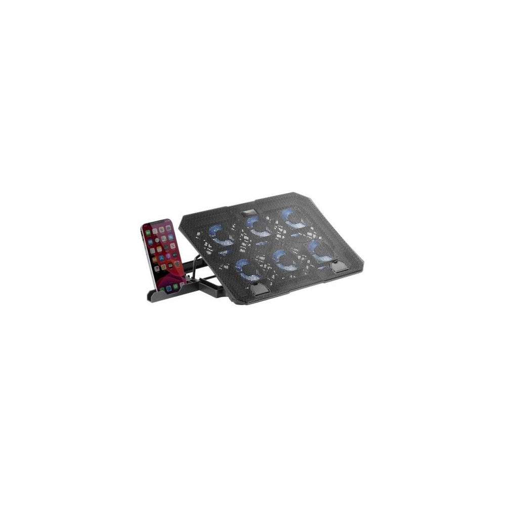 Soporte Refrigerante Mars Gaming MNBC23 para Portátiles hasta 16'/ Iluminación LED | Bases Refrigeradoras