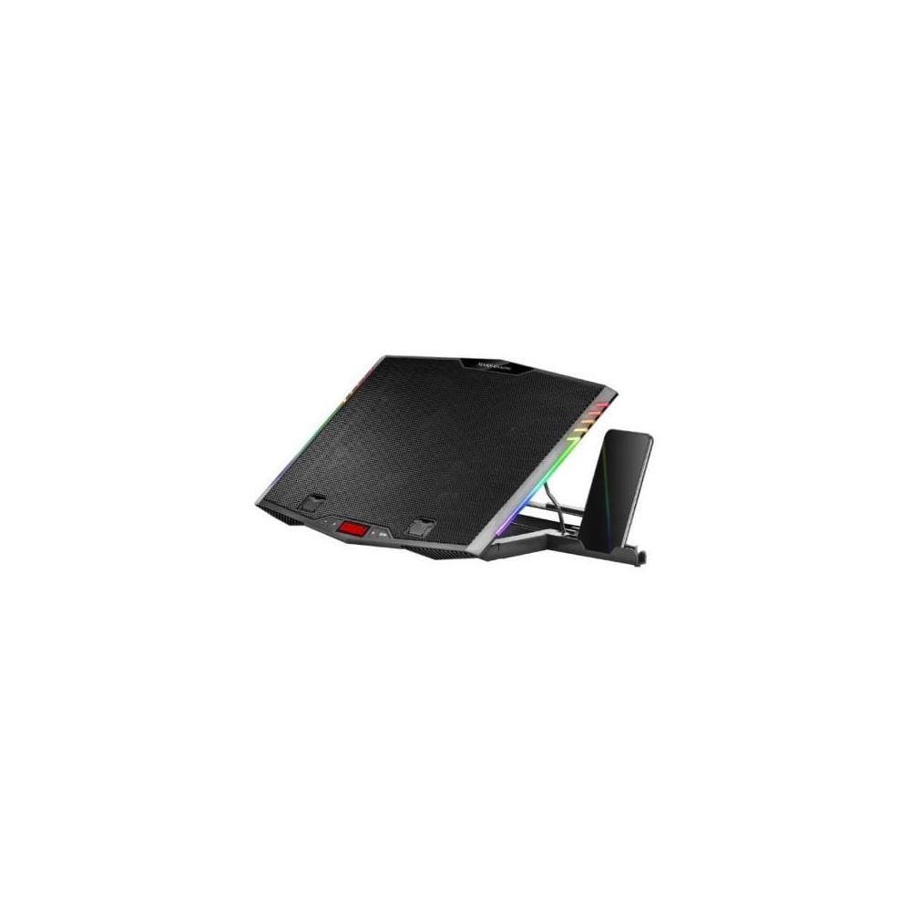 Soporte Refrigerante Mars Gaming MNBC5 para Portátiles hasta 17.3'/ Iluminación LED | Bases Refrigeradoras
