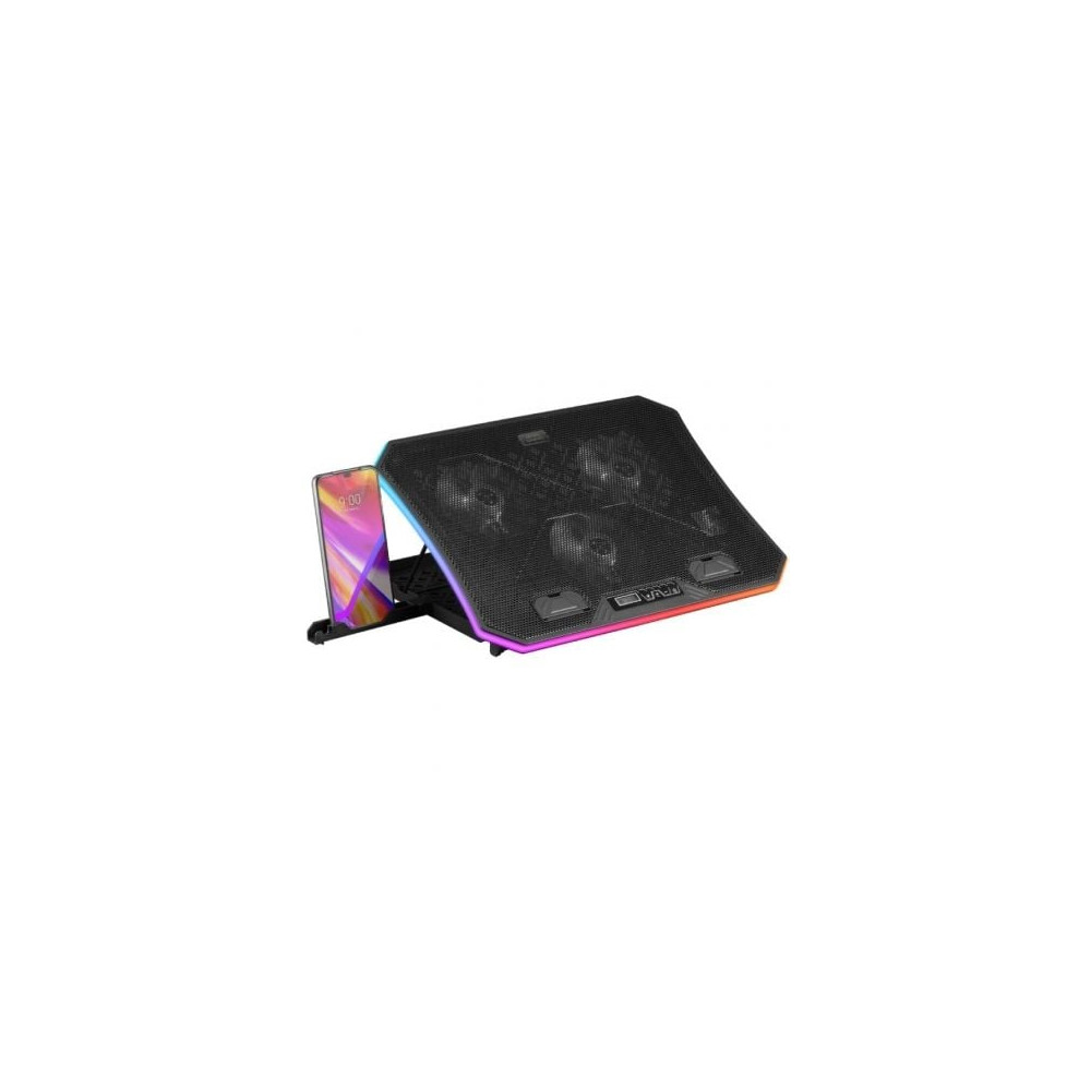 Soporte Refrigerante Mars Gaming MNBC6 para Portátiles hasta 19'/ Iluminación LED | Bases Refrigeradoras