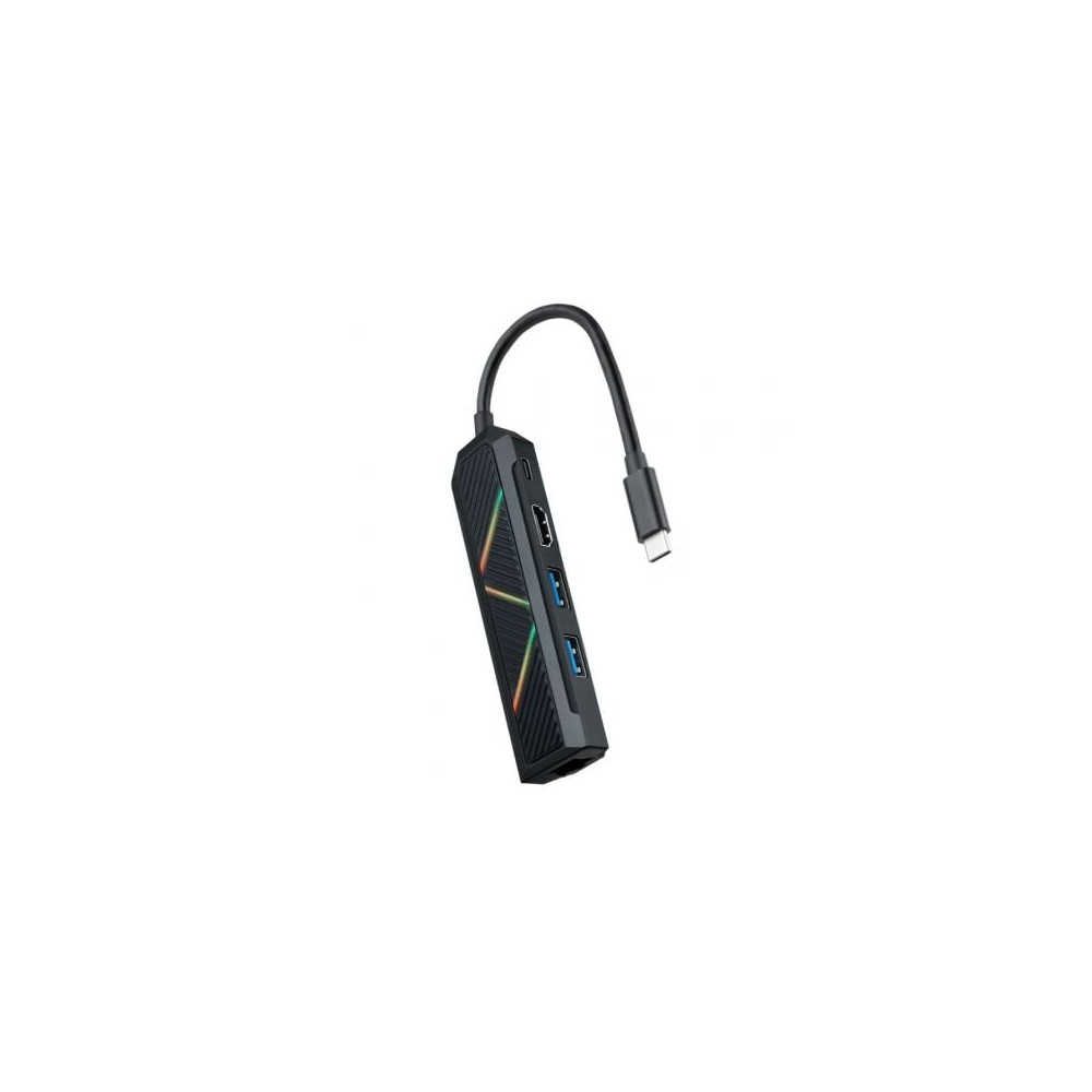 Docking USB Tipo-C Nanocable 10.16.0501/ 2xUSB/ 1xUSB Tipo-C PD/ 1xHDMI/ 1xRJ45/ Negro | Docks