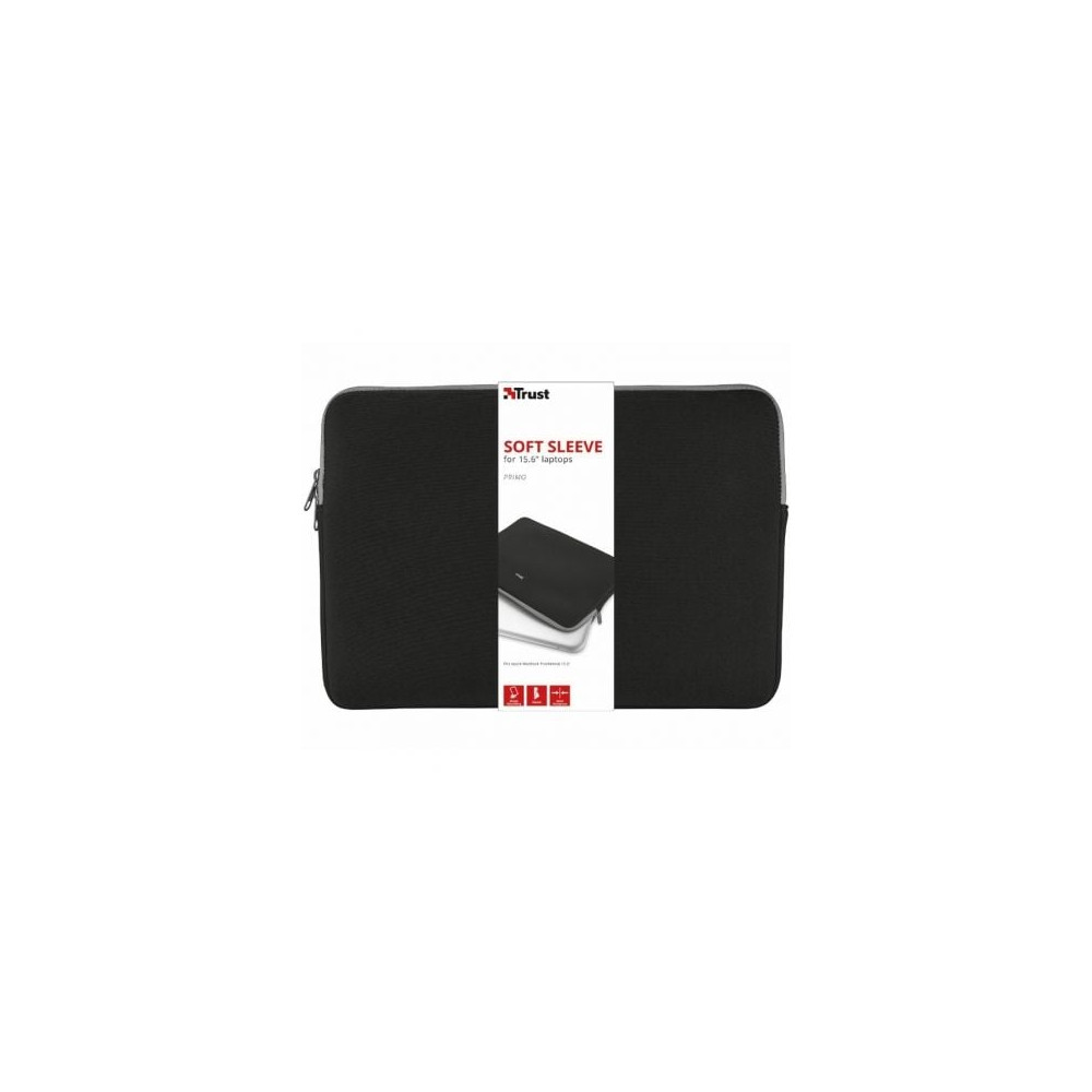 Funda Trust Primo para Portátiles hasta 15.6'/ Negra | Maletines y Fundas