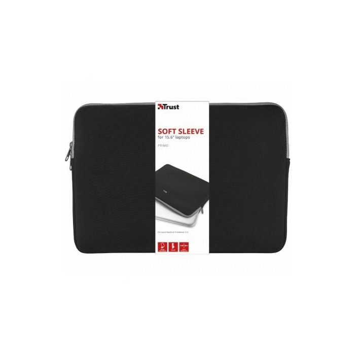 Funda Trust Primo para Portátiles hasta 15.6'/ Negra | Maletines y Fundas