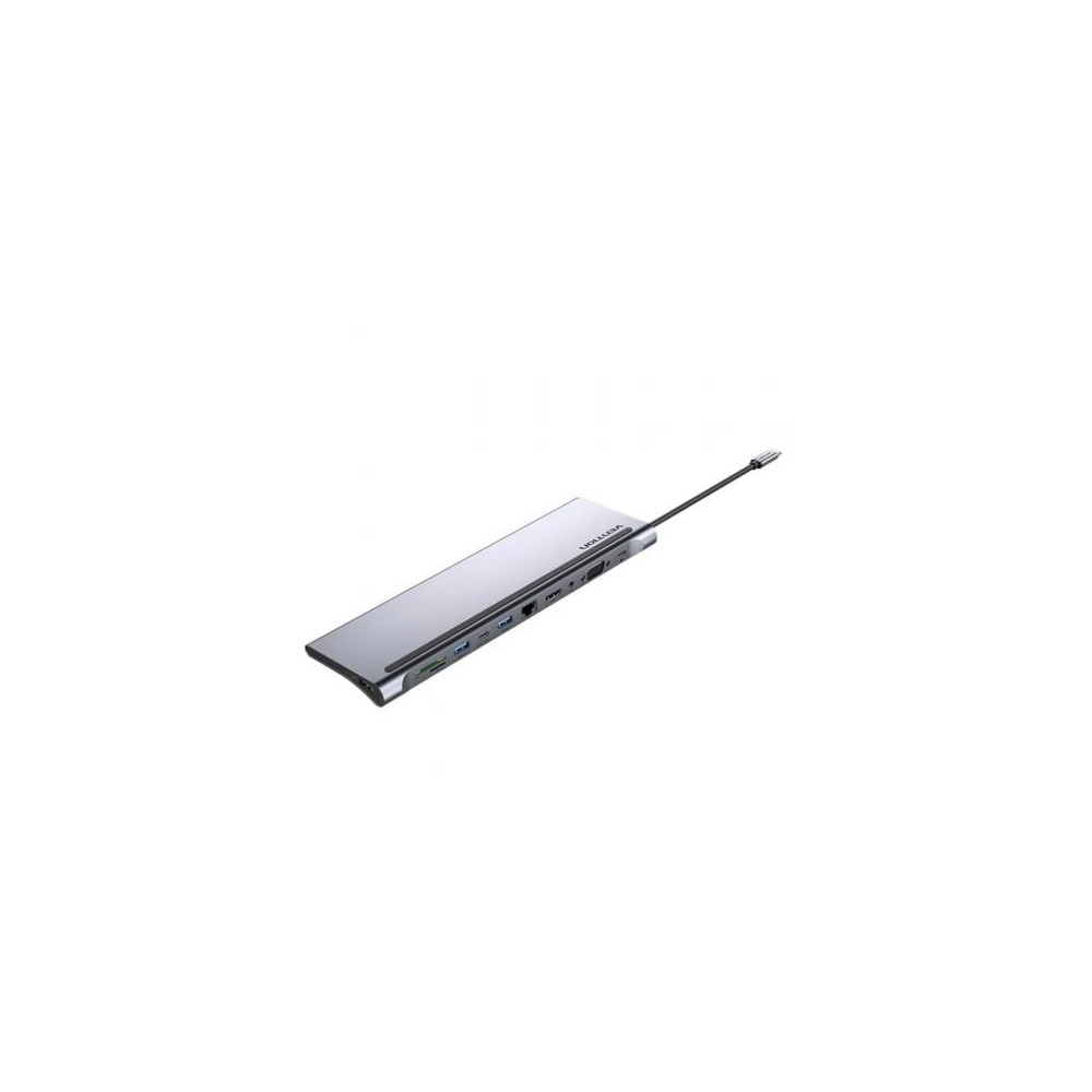 Docking USB Tipo-C Vention THTHC/ 1xHDMI/ 1xVGA/ 3xUSB/ 1xUSB Tipo-C/ 1xUSB Tipo-C PD/ 1xRJ45/ 1xLector Tarjetas SD y MicroSD/ J