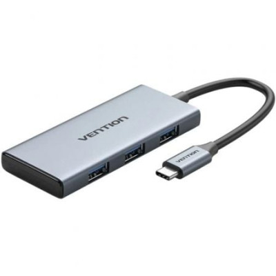 Docking USB Tipo-C Vention TOOHB/ 1xHDMI 4K/ 3xUSB/ 1xLector Tarjetas/ Gris | Docks