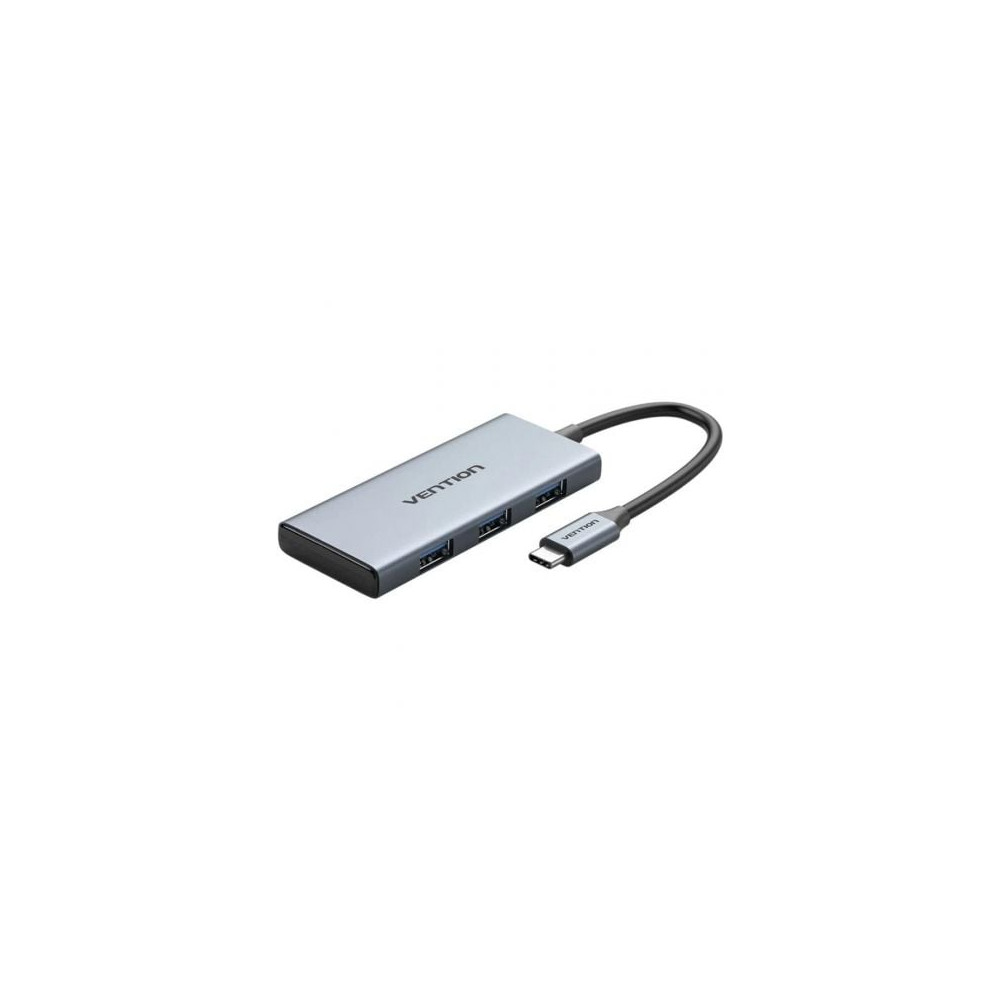 Docking USB Tipo-C Vention TOOHB/ 1xHDMI 4K/ 3xUSB/ 1xLector Tarjetas/ Gris | Docks
