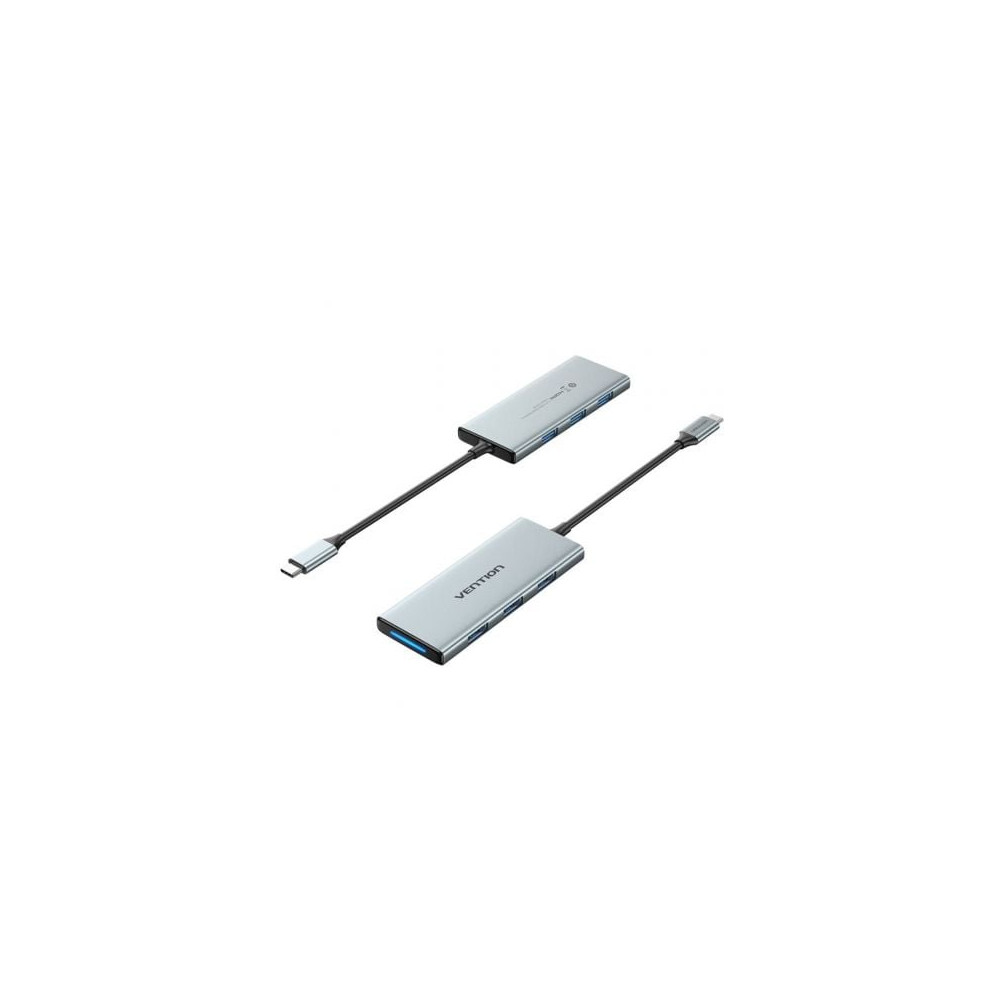 Docking USB Tipo-C Vention TOPHB/ 1xHDMI/ 3xUSB/ 1xLector Tarjetas SD y MicroSD/ Gris | Docks