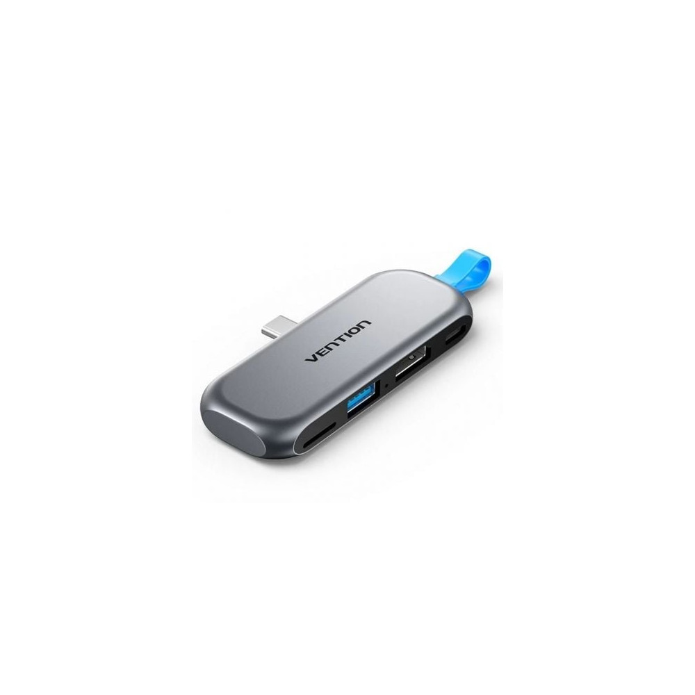 Docking Sin Cables USB Tipo-C Vention THYH0/ 1xUSB/ 1xHDMI/ 1xUSB Tipo-C PD/ 1xLector de Tarjetas/ Gris | Docks