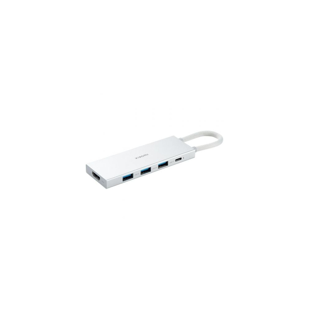 Docking USB 3.0 Tipo-C Xiaomi 5 en 1/ 3xUSB/ 1xUSB Tipo-C PD/ 1xHDMI/ Blanco | Docks