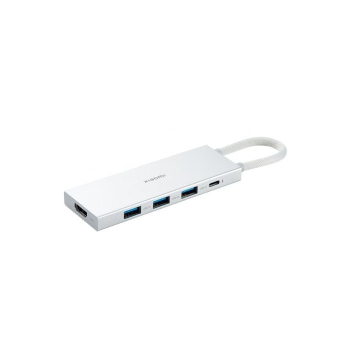 Docking USB 3.0 Tipo-C Xiaomi 5 en 1/ 3xUSB/ 1xUSB Tipo-C PD/ 1xHDMI/ Blanco | Docks