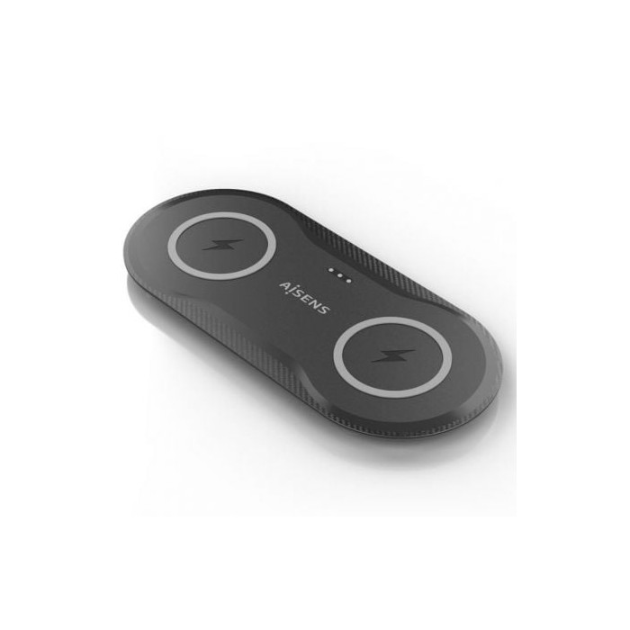 Base de carga Inalámbrica Aisens ASCH-15W2WC060-BK/ 15W/ Negro | Cargadores hasta 45W