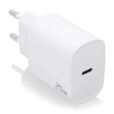 Cargador de Pared Aisens A110-0752/ 1xUSB Tipo-C/ 20W | Cargadores hasta 45W
