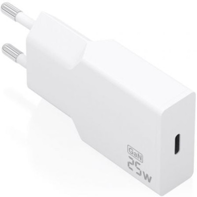 Cargador de Pared GaN Aisens A110-0999/ 1xUSB Tipo-C/ 25W/ Blanco | Cargadores hasta 45W