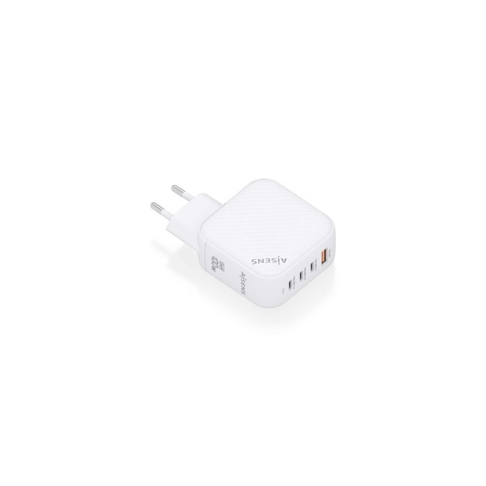 Cargador de Pared GaN Aisens ASCH-100W4P028-W/ 3xUSB Tipo-C/ 1x USB/ 100W | Cargadores +60W