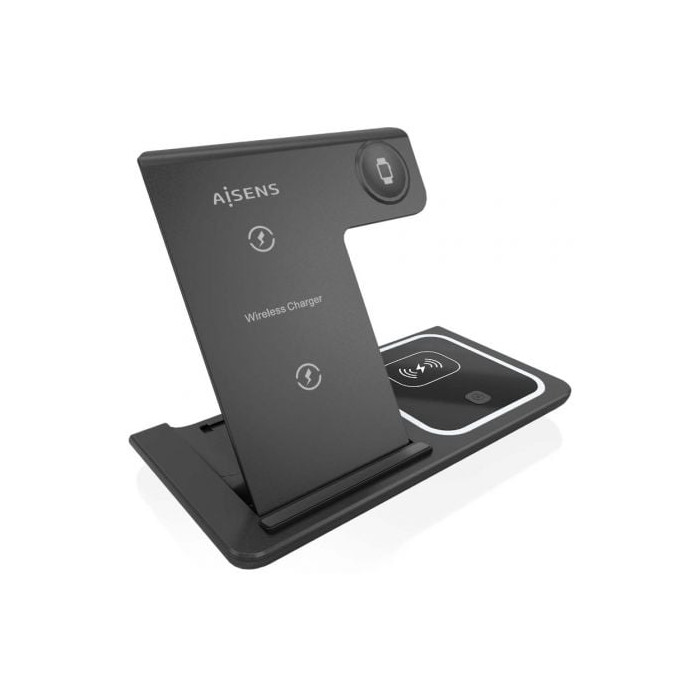 Base de carga Inalámbrica Aisens ASCH-15W3WC043-BK/ 15W | Cargadores hasta 45W