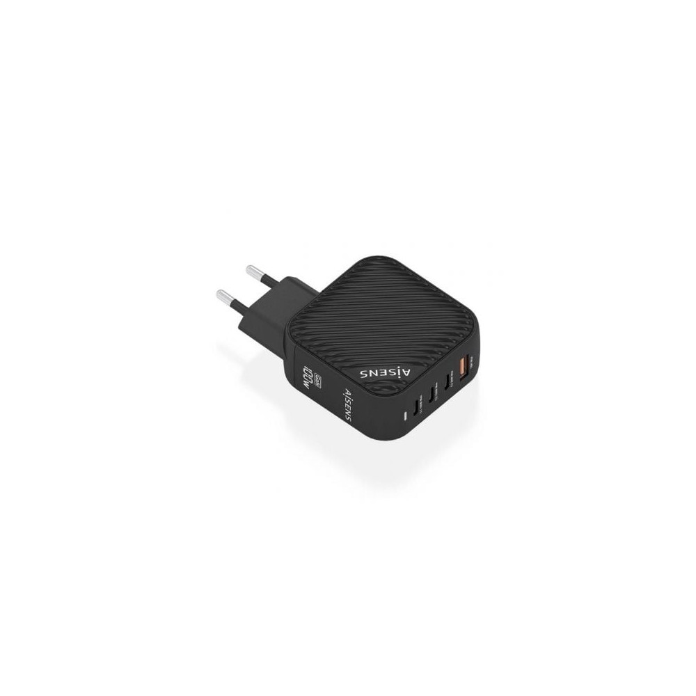 Cargador de Pared GaN Aisens ASCH-100W4P029-BK/ 3xUSB Tipo-C/ 1x USB/ 100W | Cargadores +60W