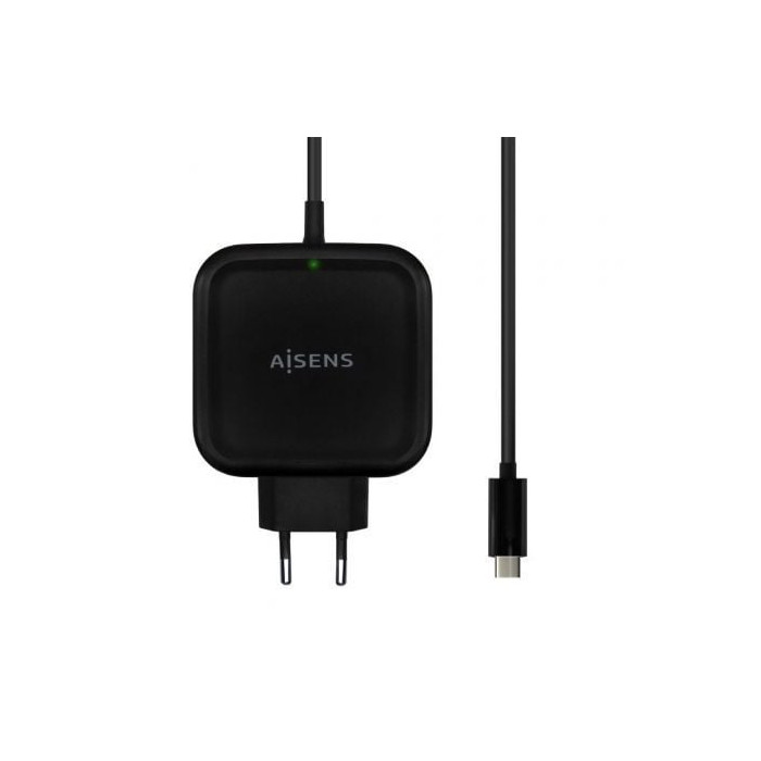 Cargador de Pared Aisens ASCH-1PD65WL-BK/ 1xUSB Tipo-C/ 65W | Cargadores +60W
